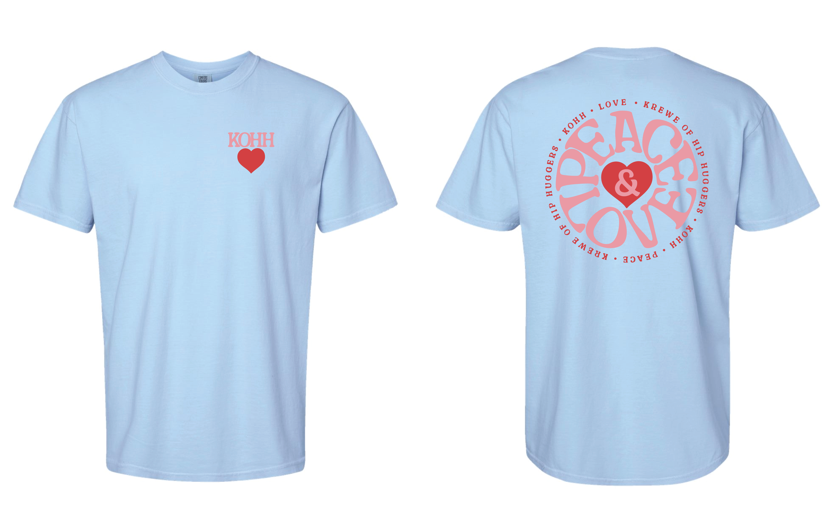 Peace & Love Short Sleeve T-shirt (PRE-ORDER)
