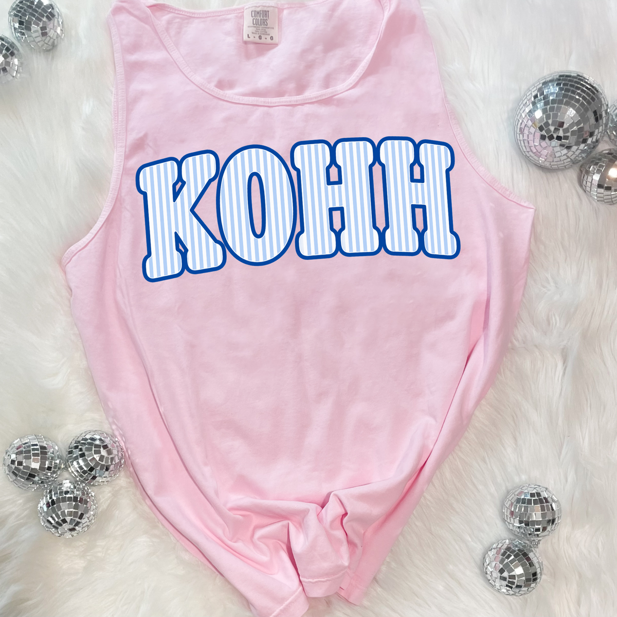KOHH Tank Top - Blue Text (Pre-sale)