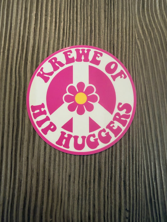 Pink KOHH Peace Sign Sticker