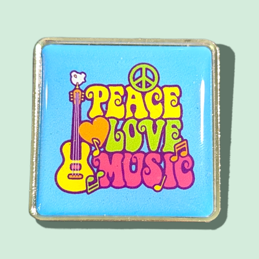 Pin Peace, Love, Music Pin